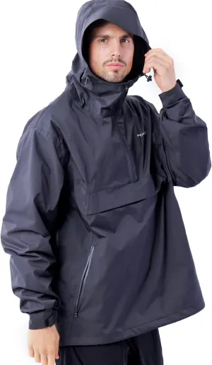 Men's Lightweight Waterproof Sports Zip Hoodie Rain Jacket, Cycling Windbreaker Pullover Coats, Breathable Coat