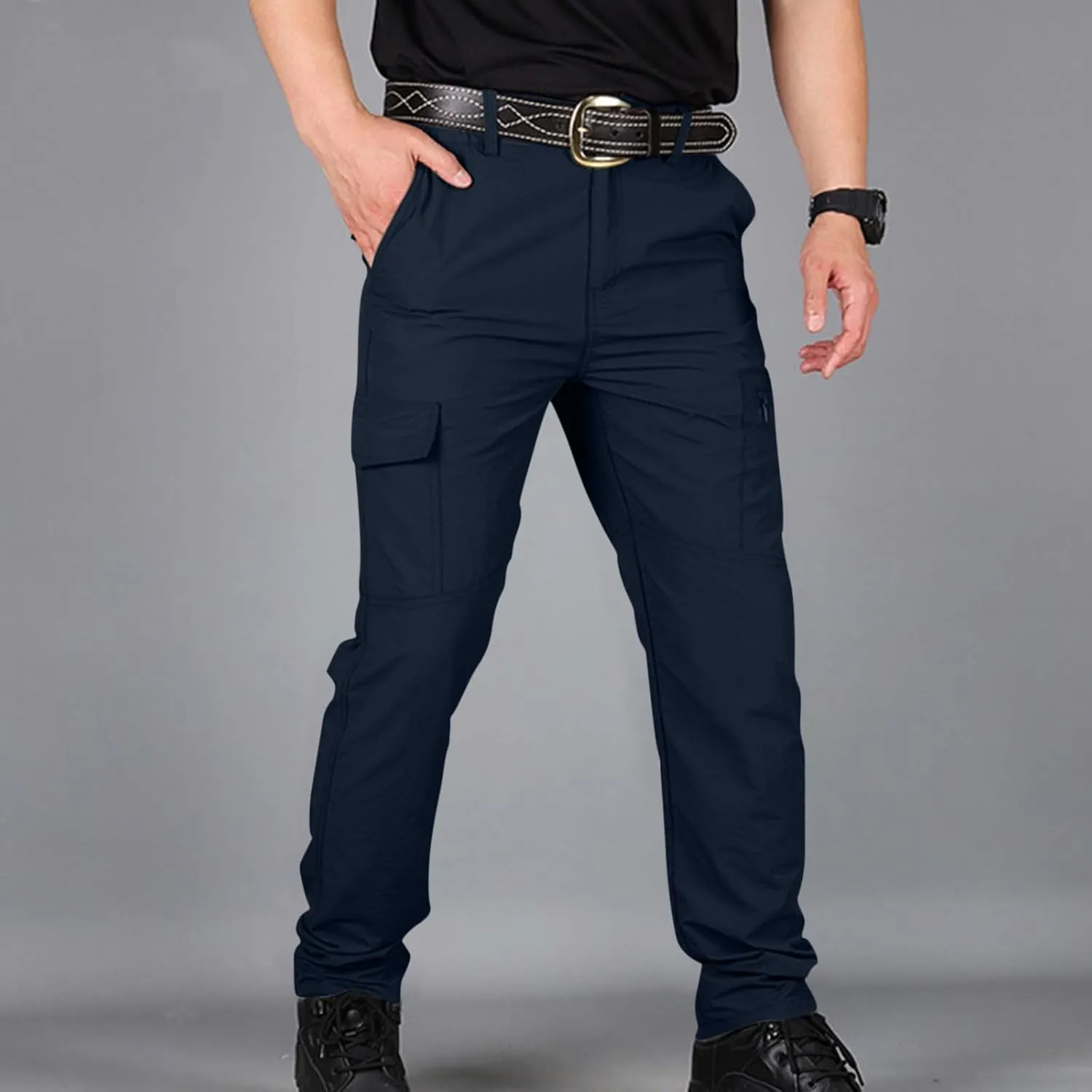 Men's Work Pants Construction Tactic Hiking Waterproof Mencomfy Cargo Pants Carpenter Trousers with Pockets