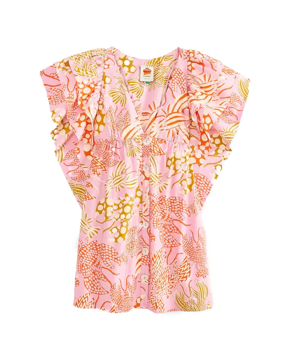 Mixed Lobsters Mini Dress