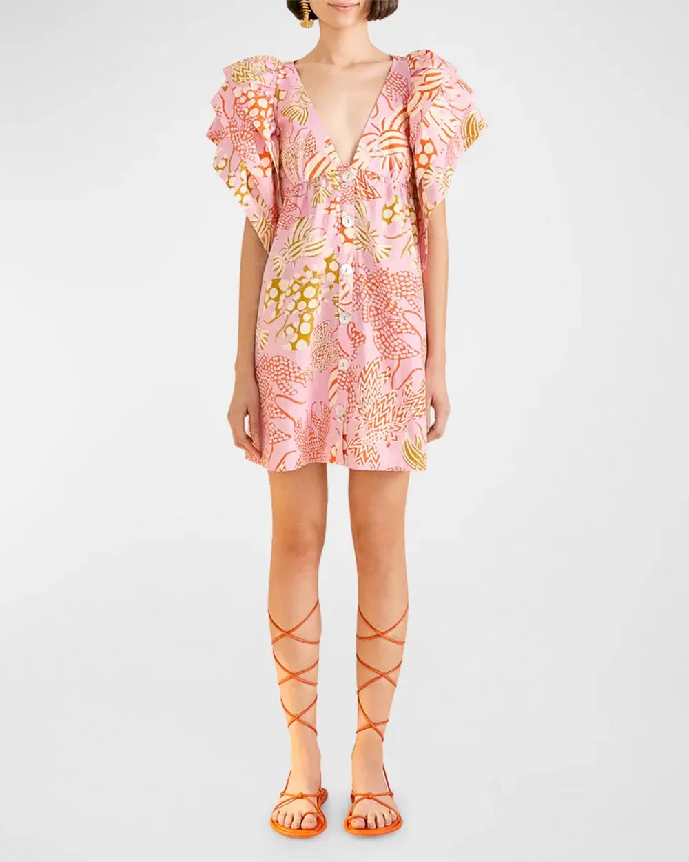 Mixed Lobsters Mini Dress