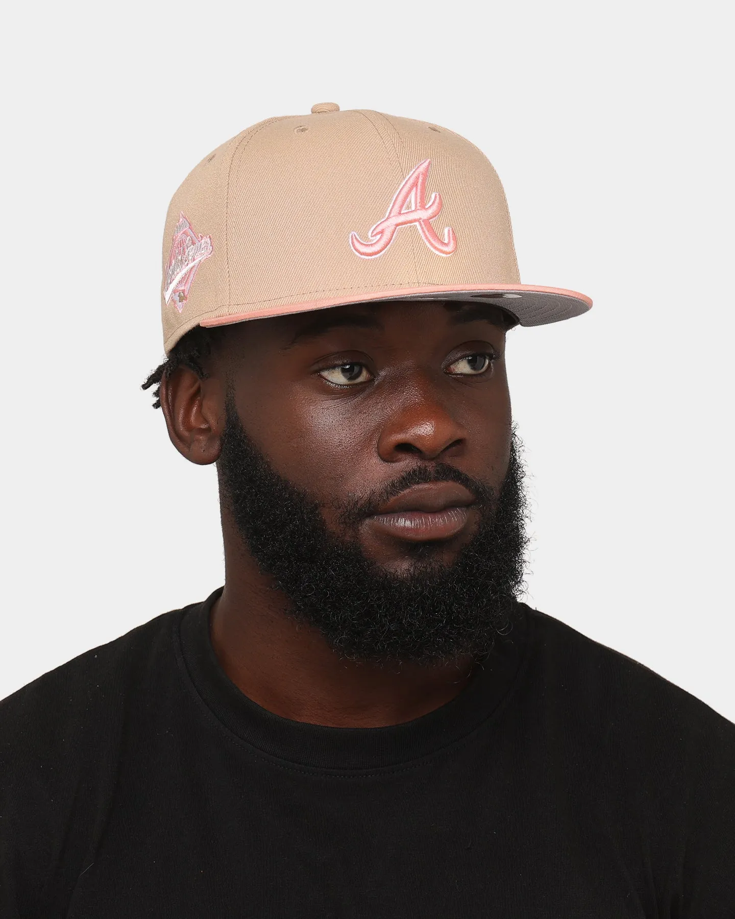 New Era Atlanta Braves 'Tumbleweed Sundae' 59FIFTY Fitted Khaki/Pink