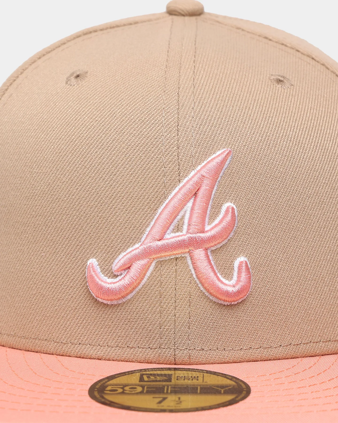 New Era Atlanta Braves 'Tumbleweed Sundae' 59FIFTY Fitted Khaki/Pink