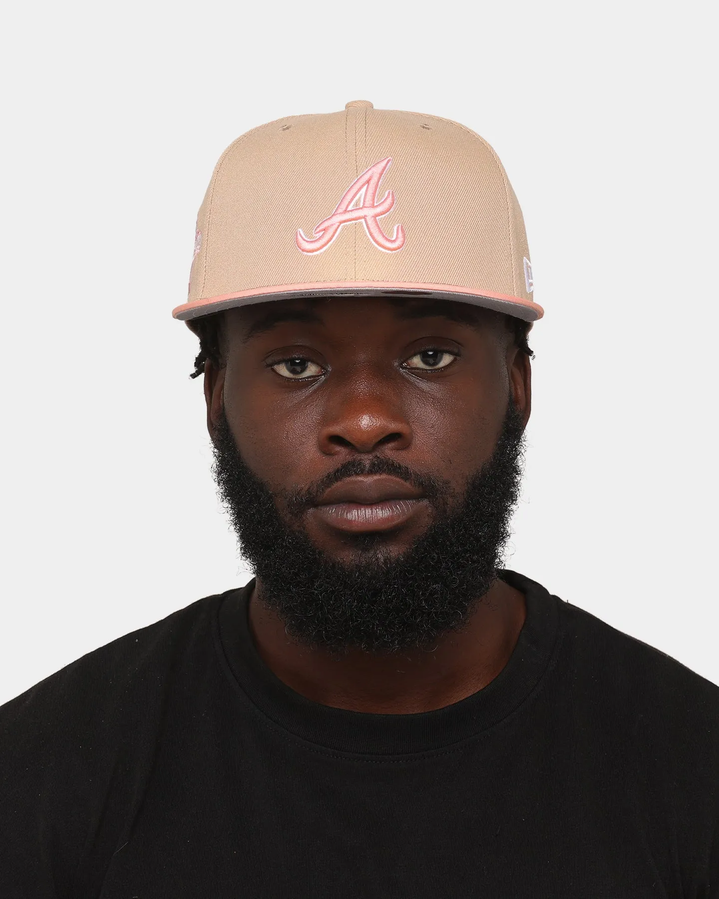 New Era Atlanta Braves 'Tumbleweed Sundae' 59FIFTY Fitted Khaki/Pink