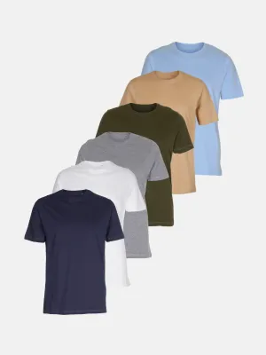 Organic Basic T-shirts - Package Deal (6 pcs.) (email)