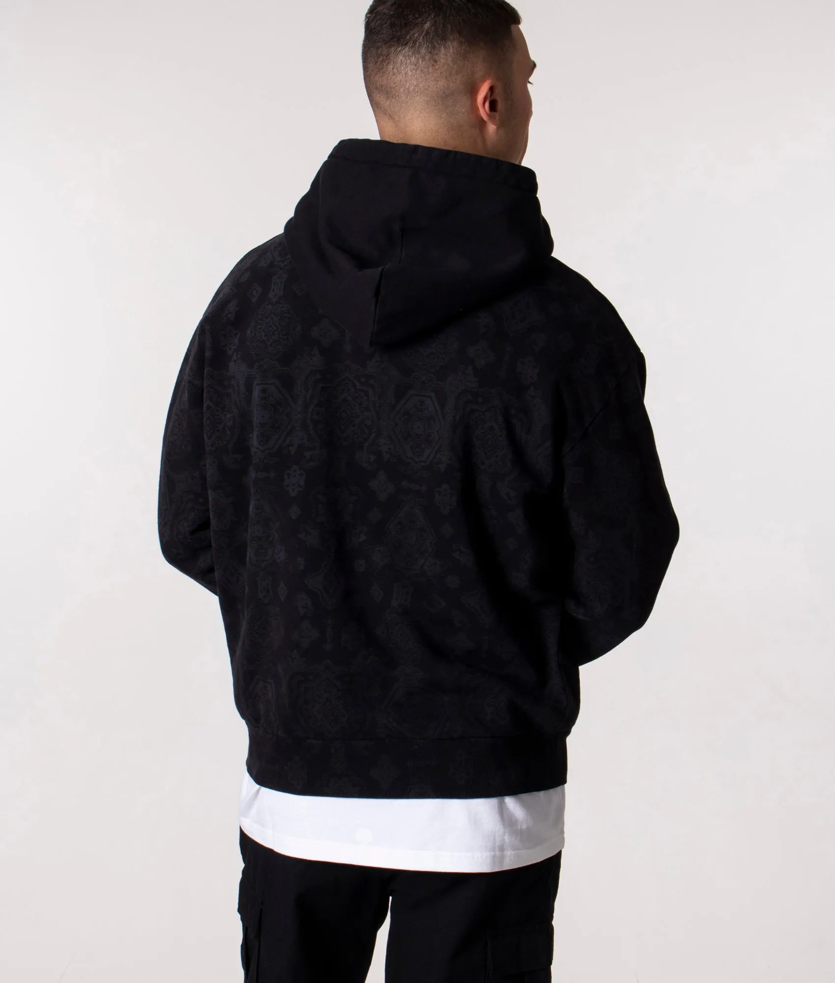 Oversized Verse Print Hoodie