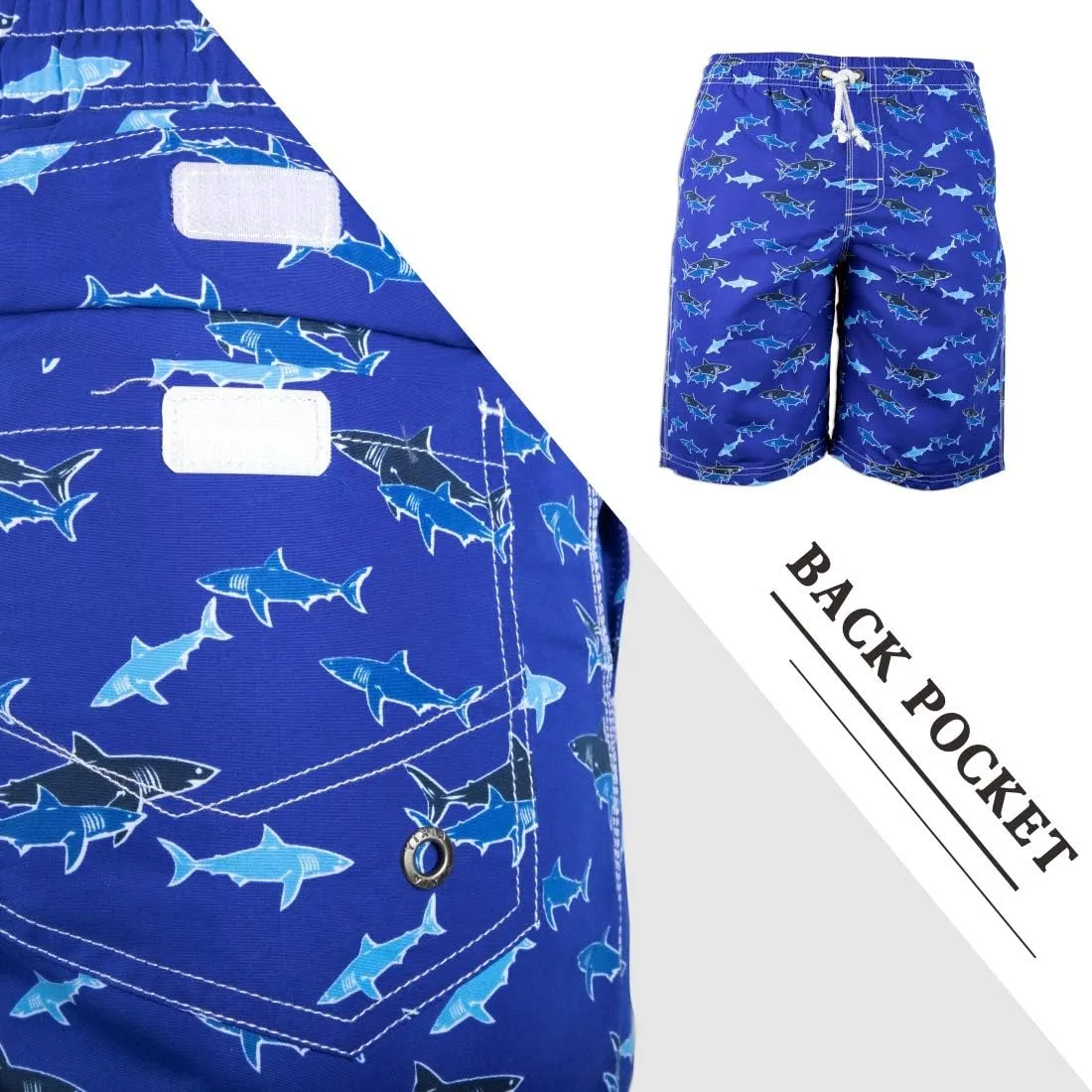 PREFER TO LIFE Men's Board Shorts, Quick Dry Swimwear Beach Holiday Party Bermuda Swim Big Pants 
