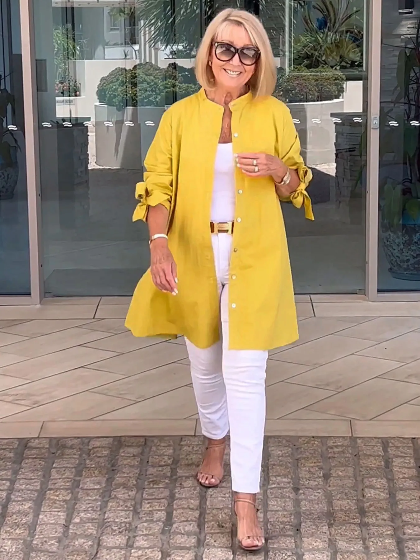 Reanah  Button-Up Longline Shirt Jacket