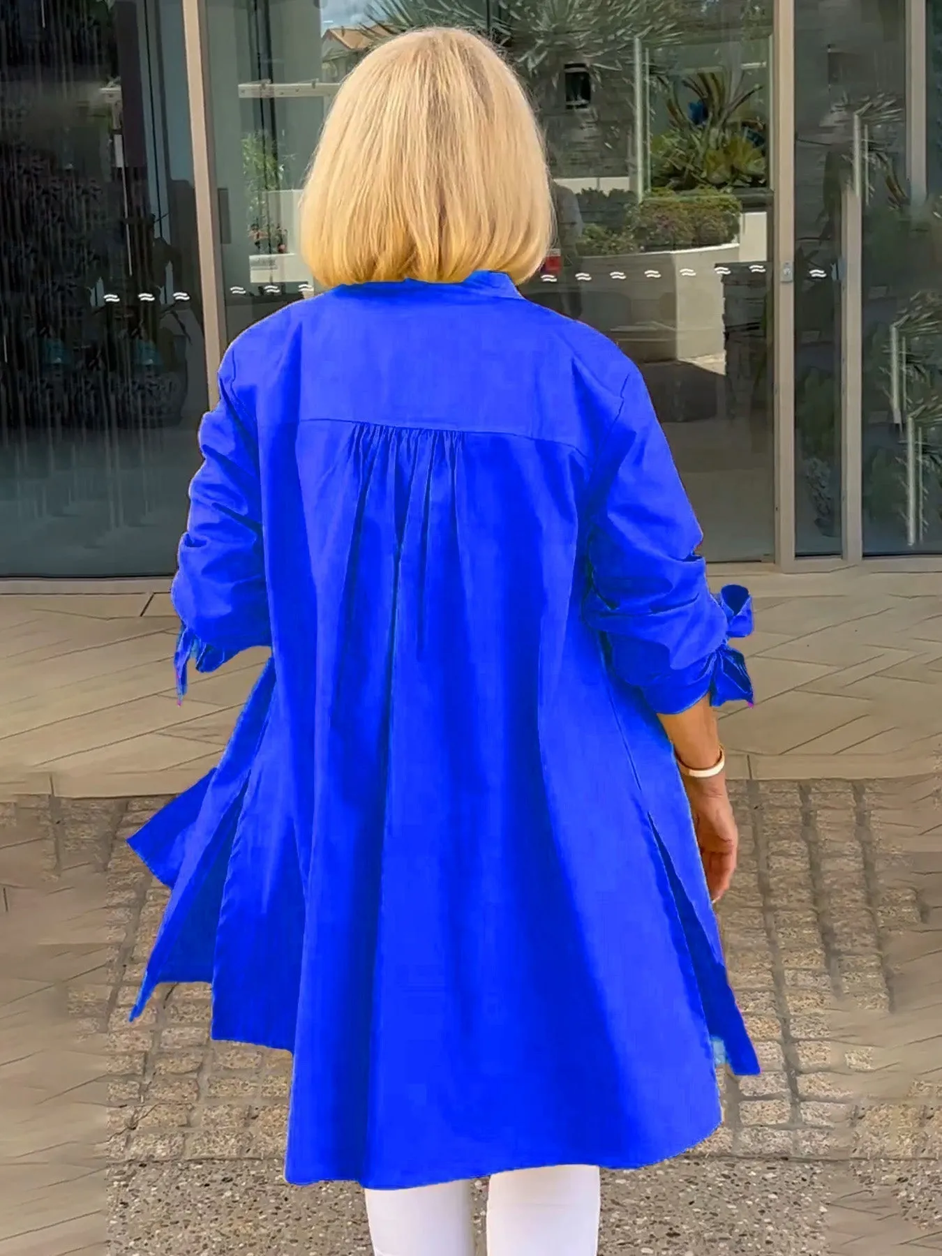 Reanah  Button-Up Longline Shirt Jacket