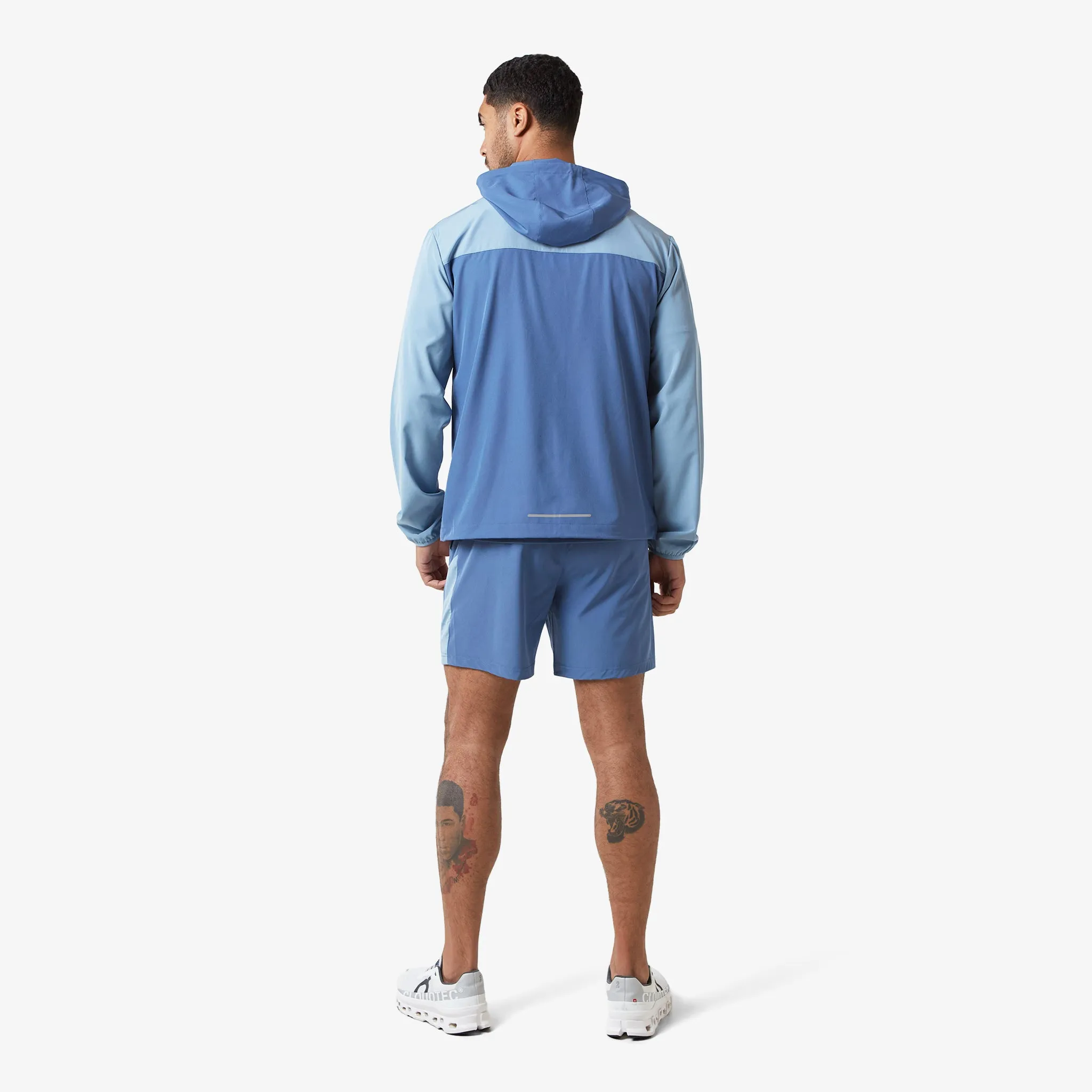 Reflect Detail Colourblock Jacket | Light Blue