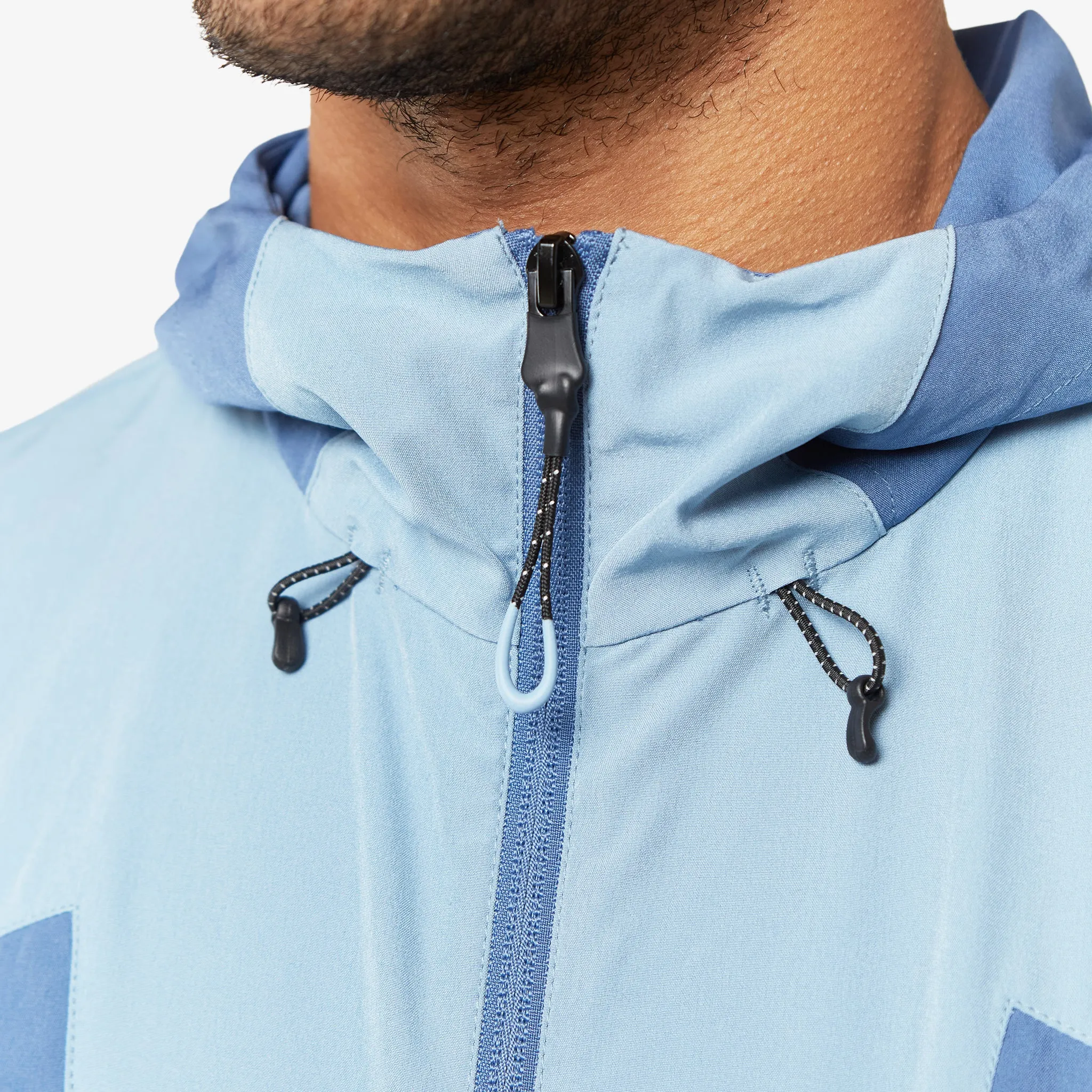 Reflect Detail Colourblock Jacket | Light Blue