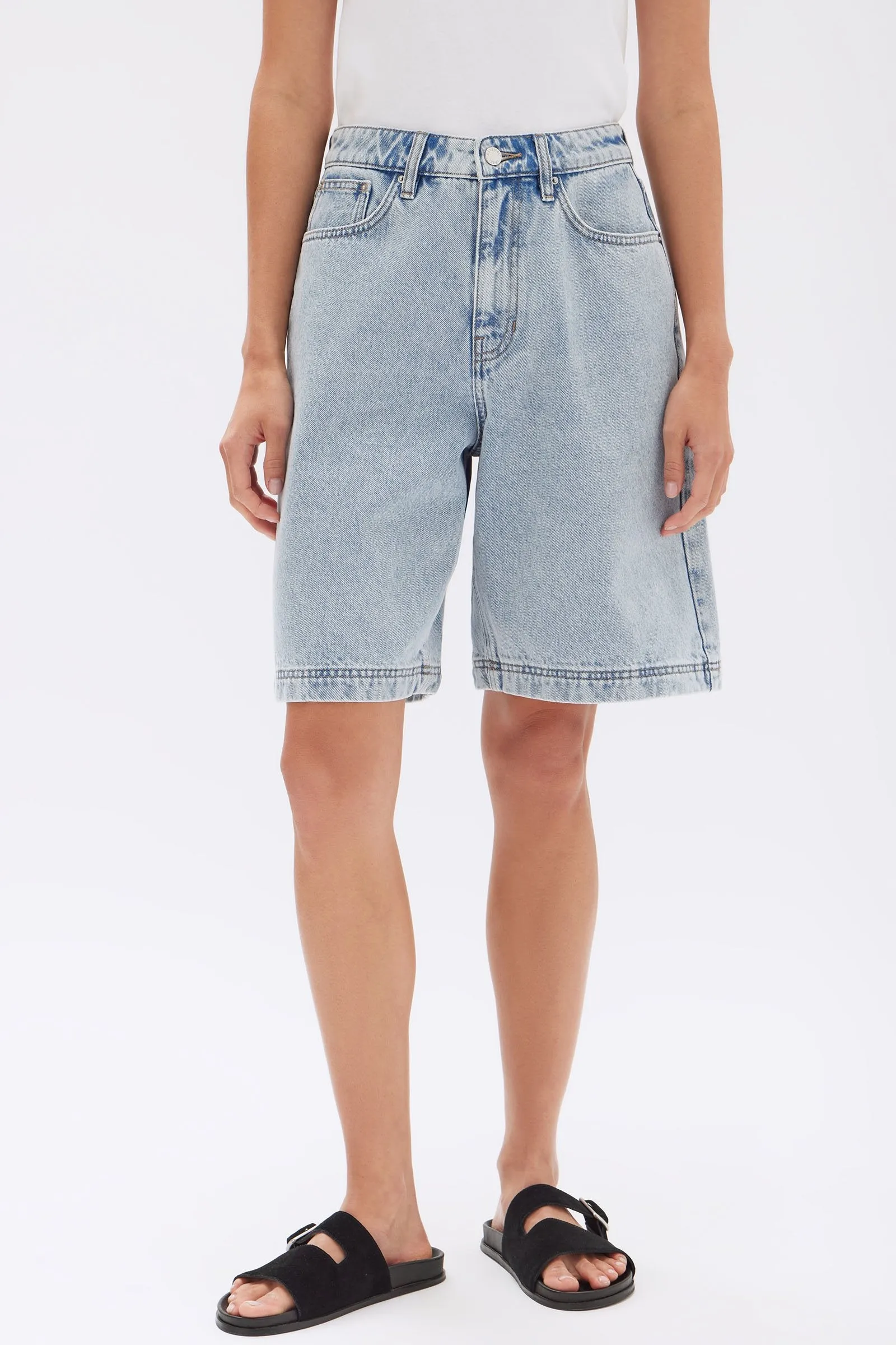 Relaxed Denim Short