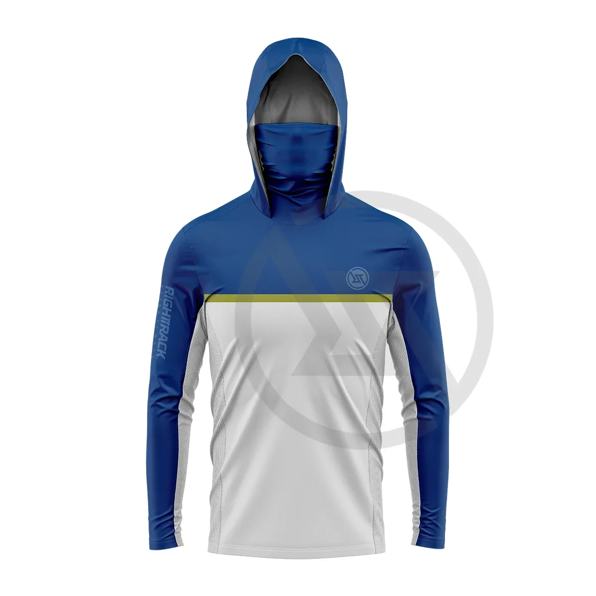 Mens UPF 50  Hooded Fishing Shirt with UV Protection - Ideal for Sun Safety and Comfort