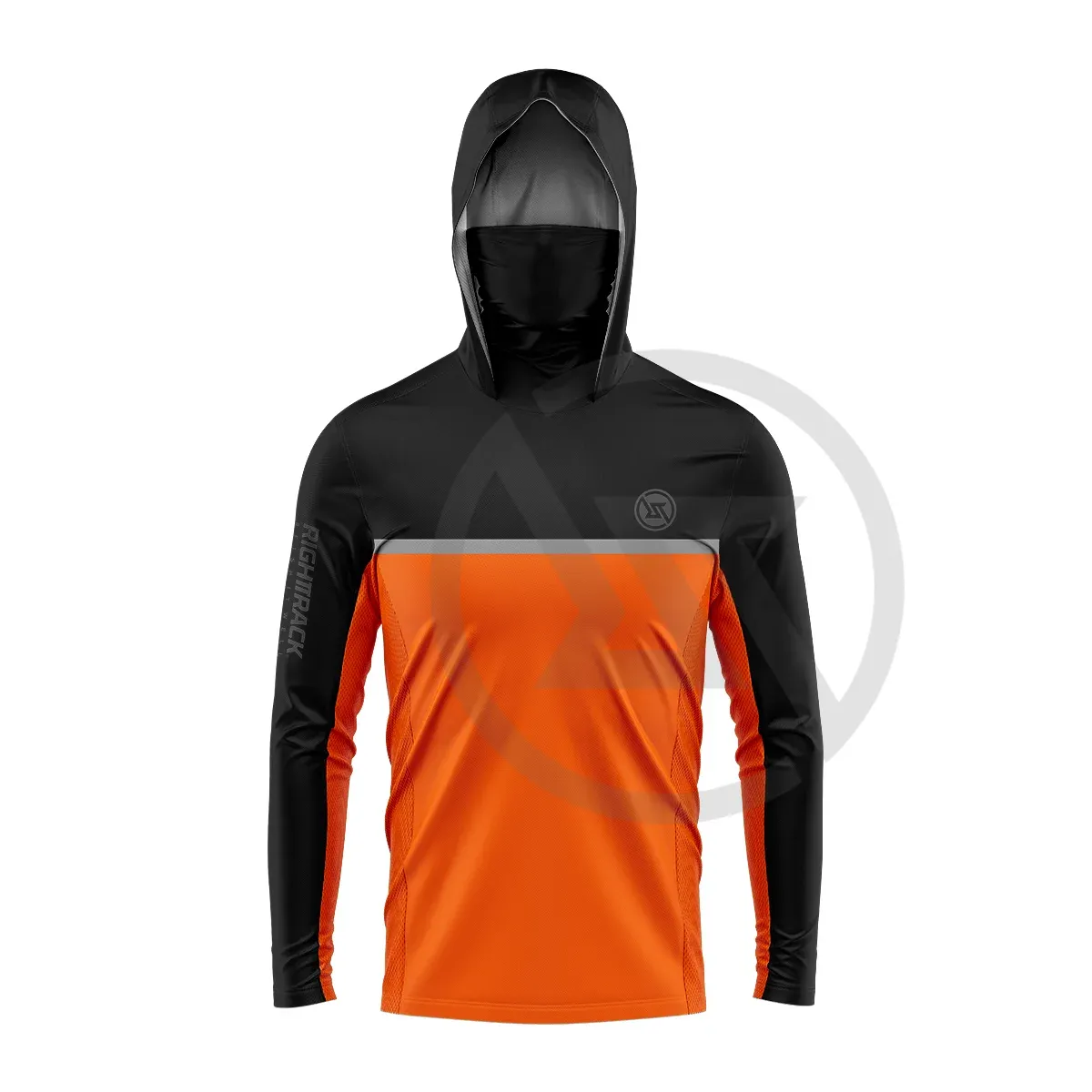 Mens UPF 50  Hooded Fishing Shirt with UV Protection - Ideal for Sun Safety and Comfort