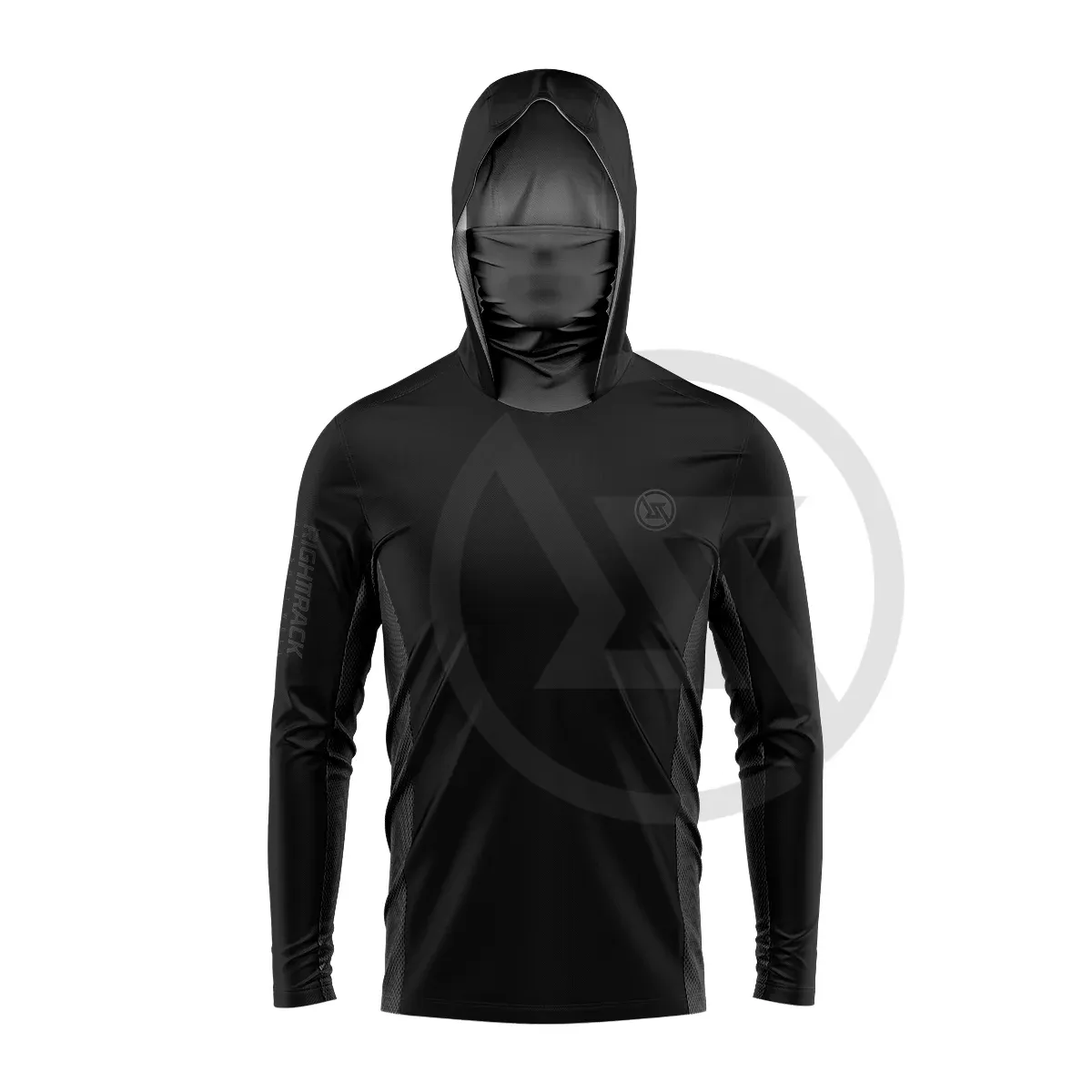 Mens UPF 50  Hooded Fishing Shirt with UV Protection - Ideal for Sun Safety and Comfort
