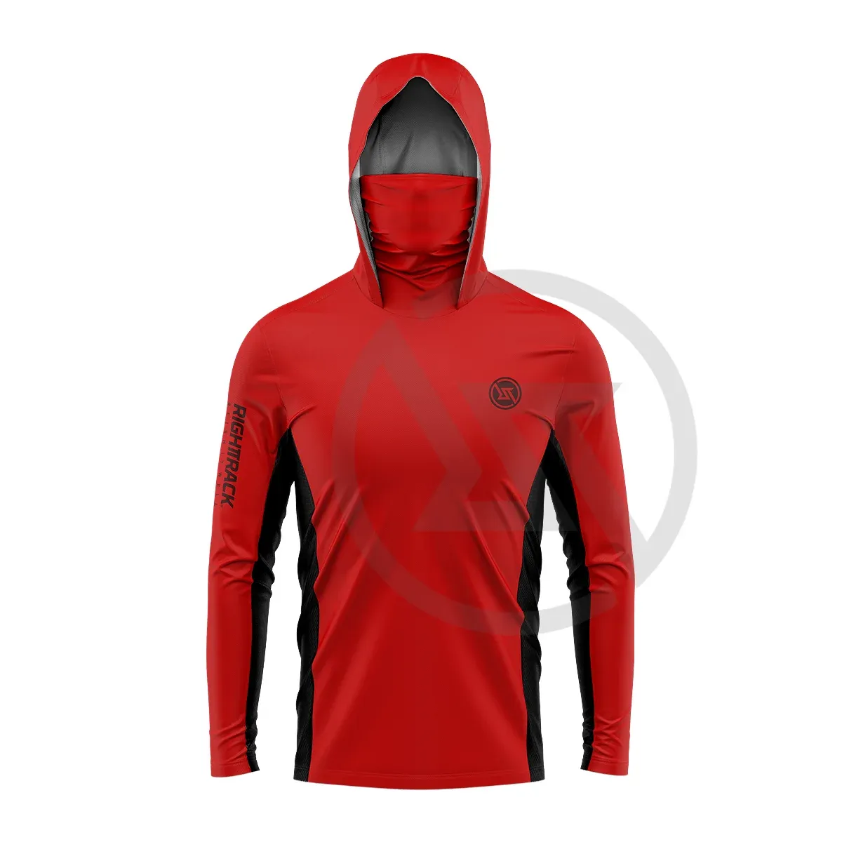 Mens UPF 50  Hooded Fishing Shirt with UV Protection - Ideal for Sun Safety and Comfort