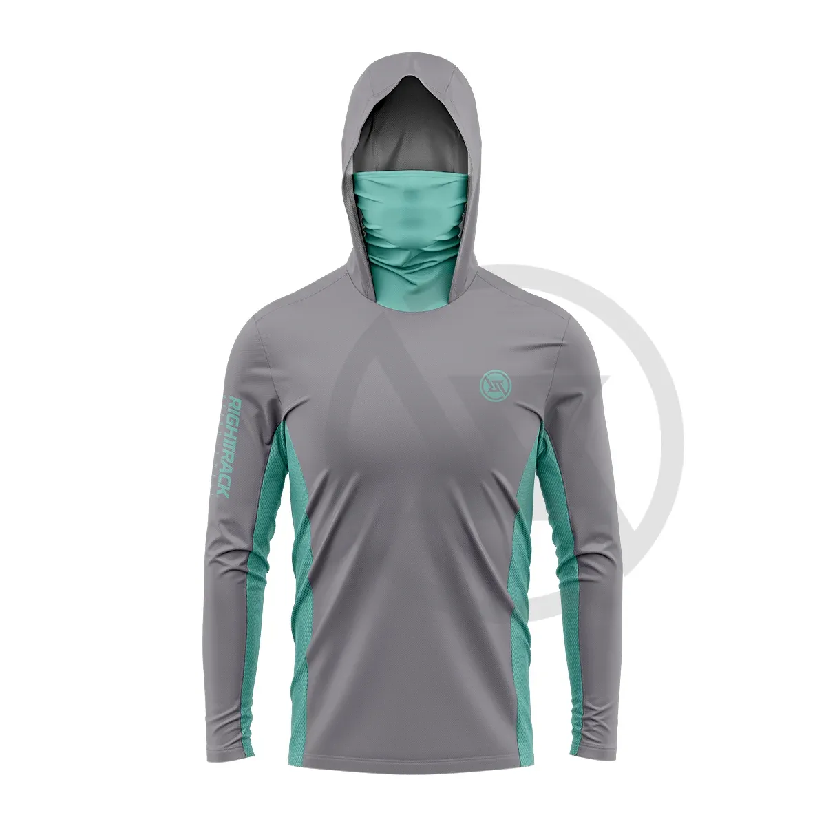 Mens UPF 50  Hooded Fishing Shirt with UV Protection - Ideal for Sun Safety and Comfort