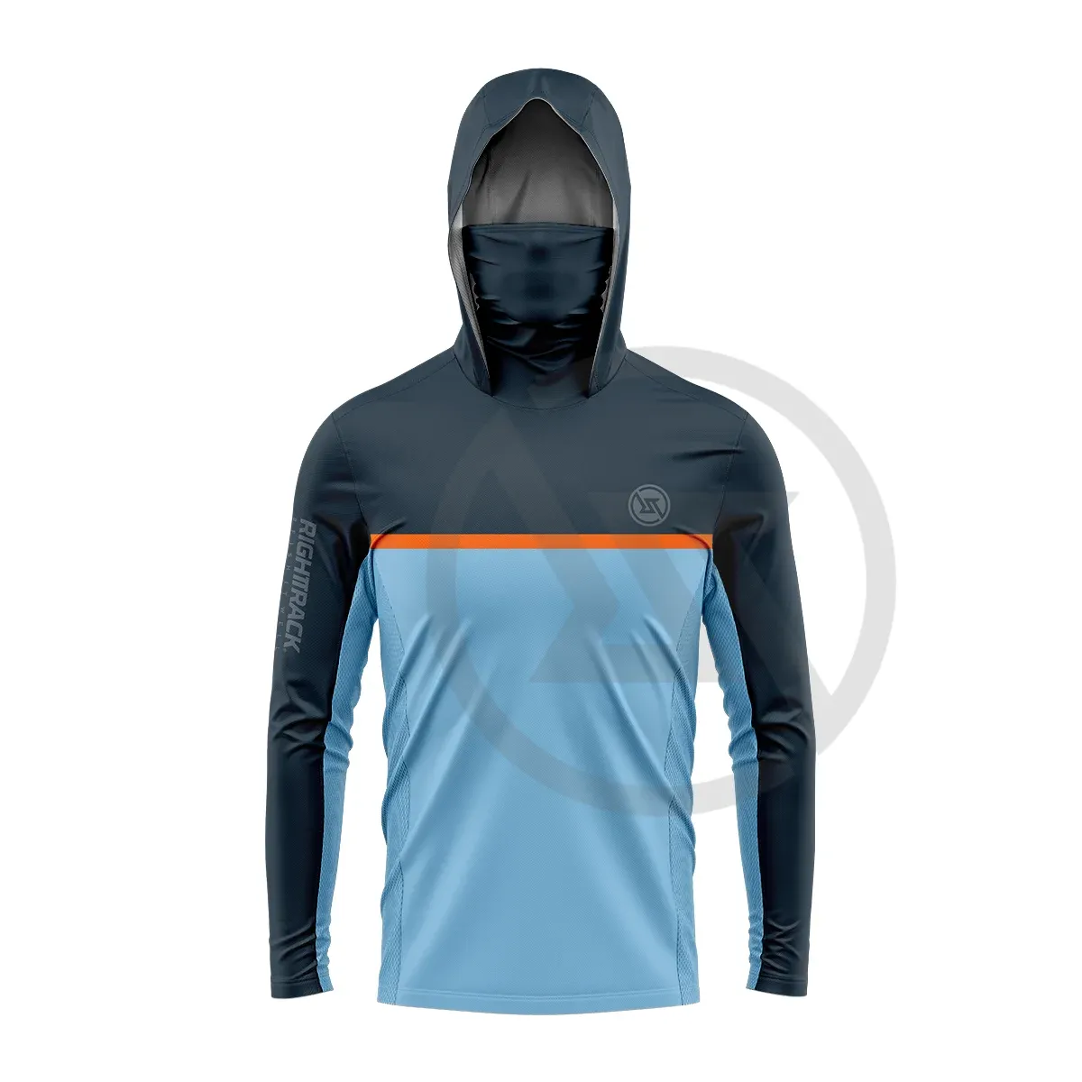 Mens UPF 50  Hooded Fishing Shirt with UV Protection - Ideal for Sun Safety and Comfort