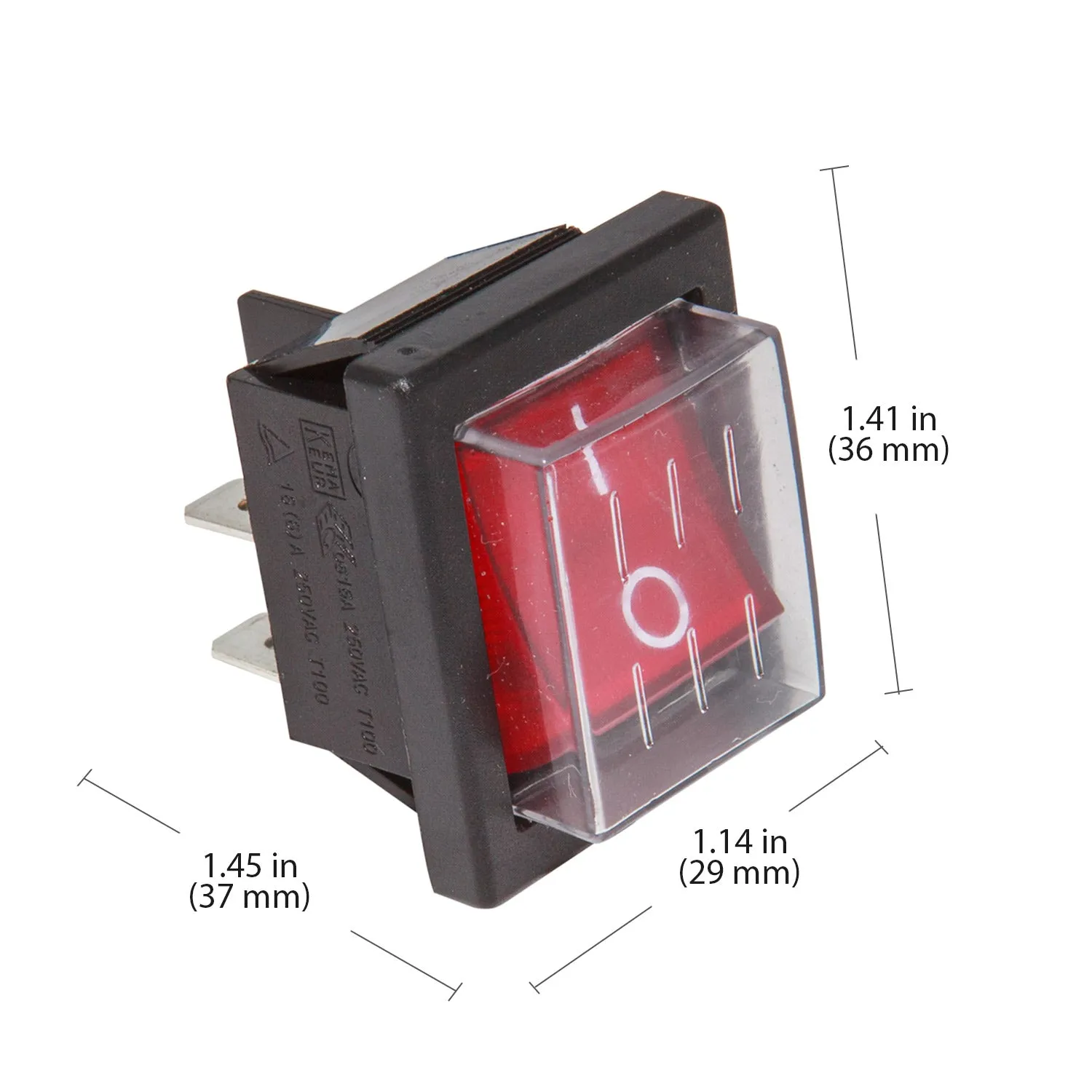 Rocker Power Switch | 4 Pins Rocker On/Off Switch for Kitchen Equipment
