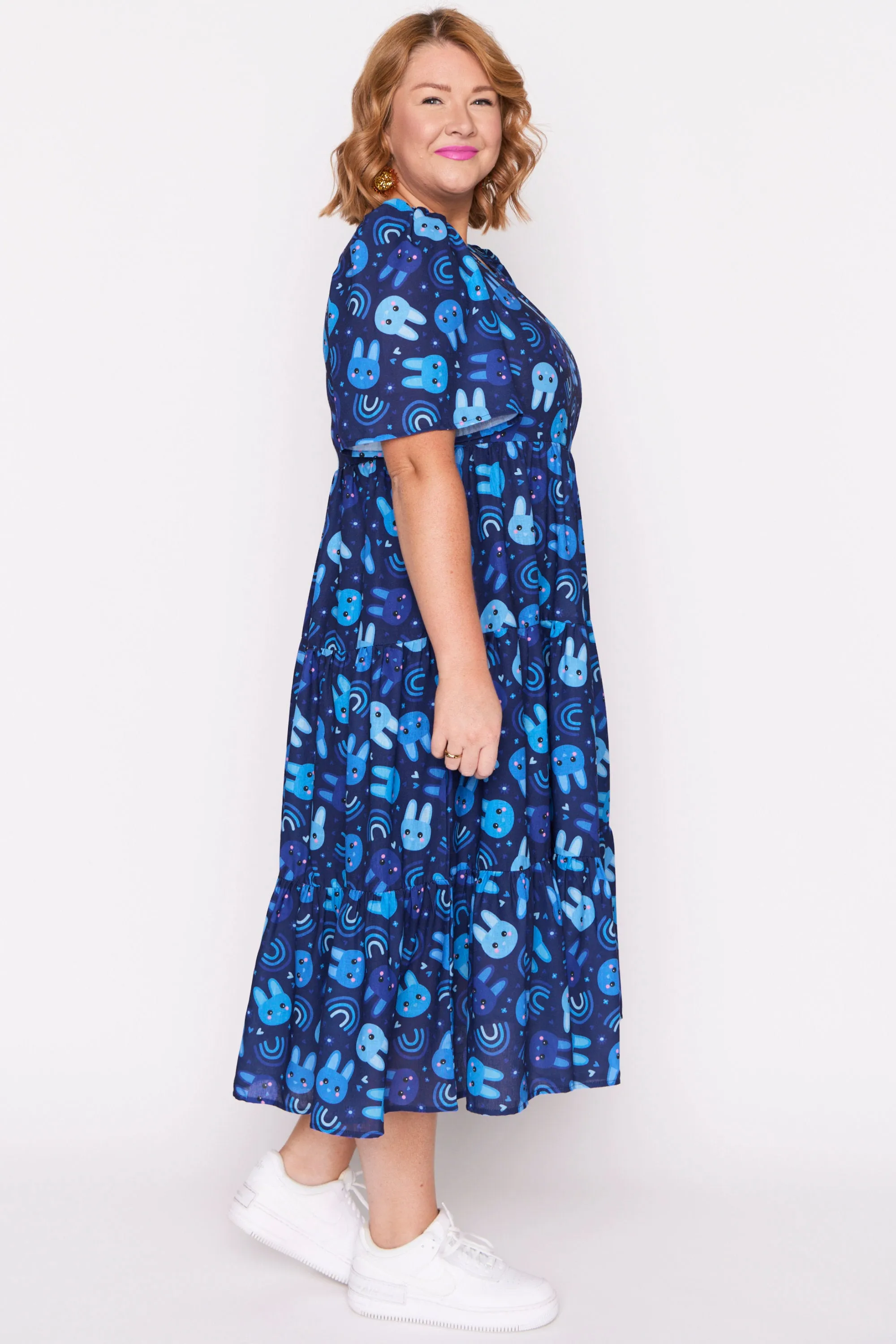 Saturn Blue Bunnies Dress