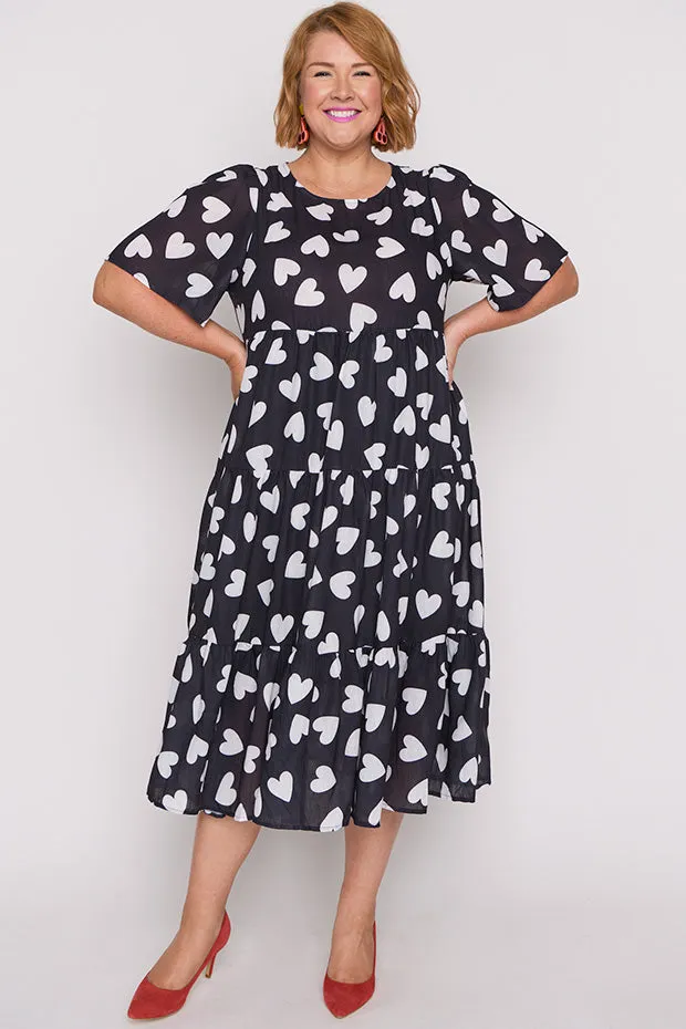 Saturn Hearts a Flutter Dress