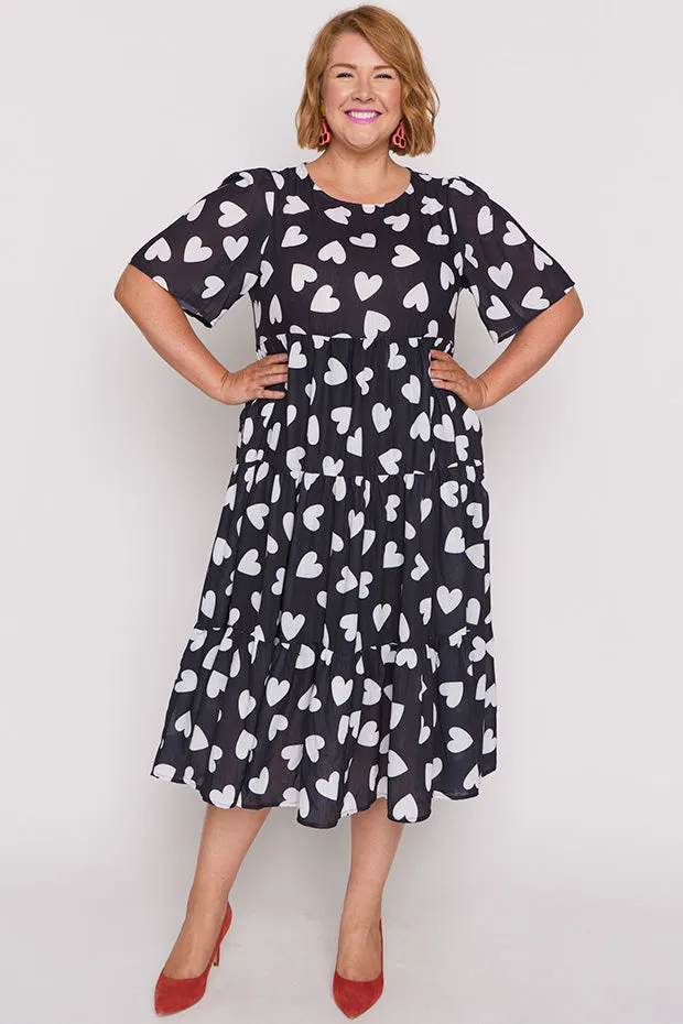 Saturn Hearts a Flutter Dress