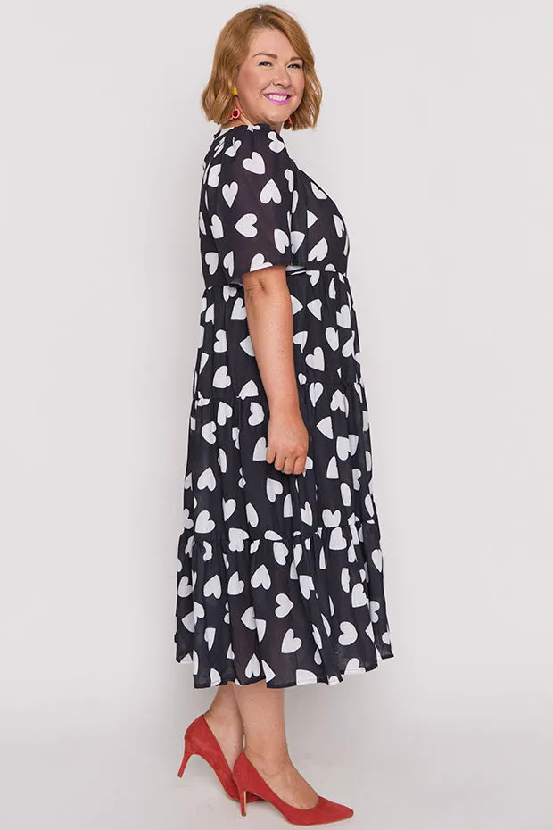 Saturn Hearts a Flutter Dress