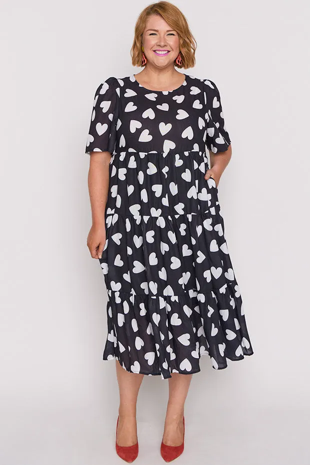Saturn Hearts a Flutter Dress