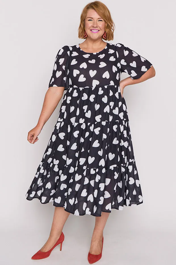 Saturn Hearts a Flutter Dress