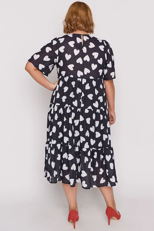 Saturn Hearts a Flutter Dress