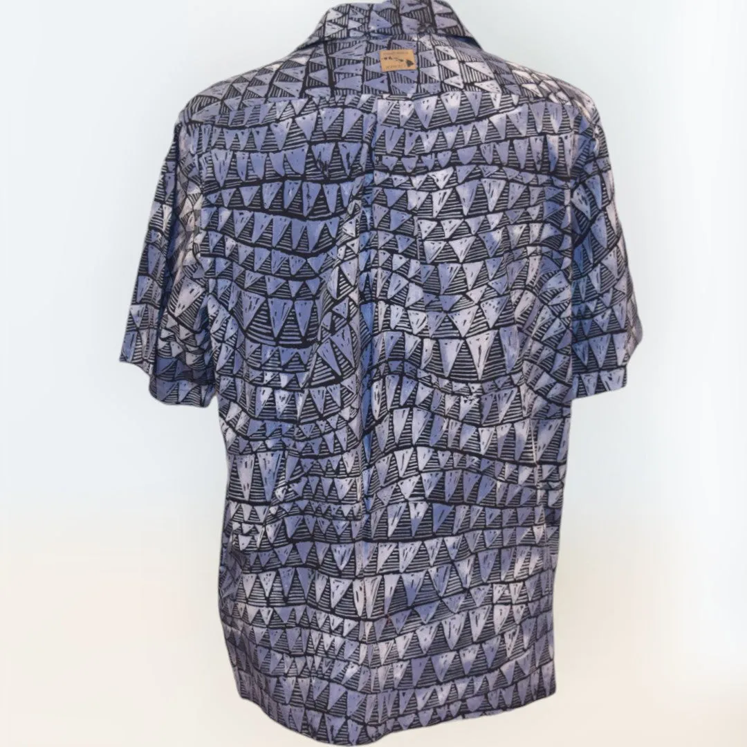 Shark Tooth Stylish Print Hawaiian Shirt | Gray