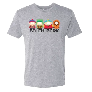 South Park 8-Bit Characters Men's Tri-Blend T-Shirt