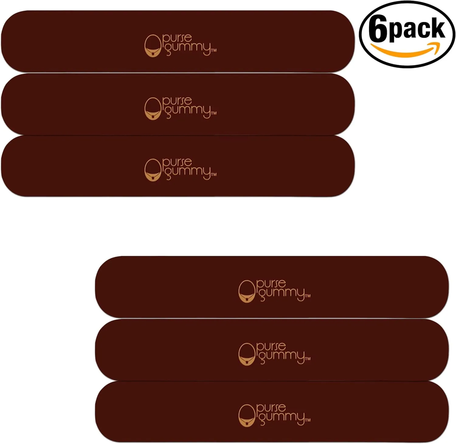 Stop Strap Slips - Non Slip Grip Strip Pad for Handbag Strap - Shoulder Bag, Tote bag, Diaper Bag Cushion Accessory - SET of 6 PIECES