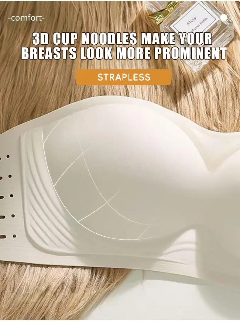 Strapless Push Up Bra for Women  Convertible, Seamless, No-Slip Bra for Backless & Off-Shoulder Outfits