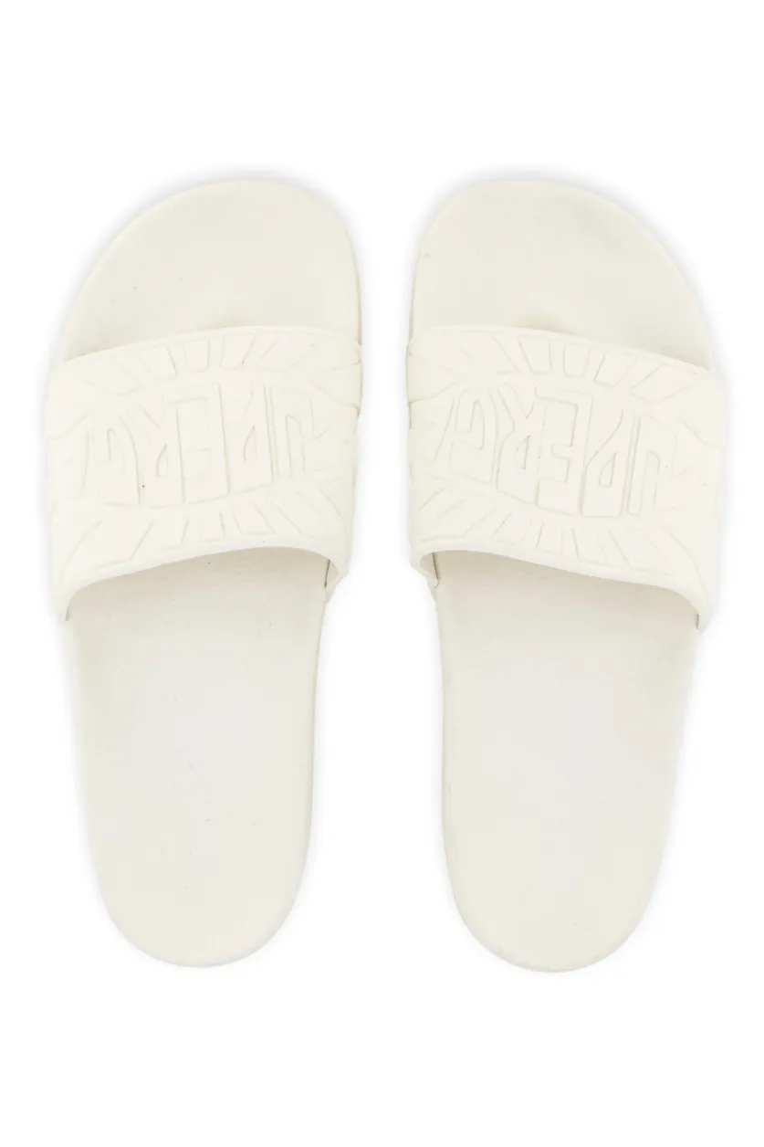 SUPERGA 1908 SLIDES RAGGIERA LOGO - TOTAL WHITE AVORIO