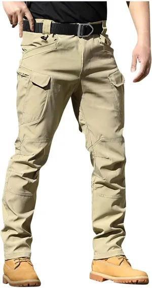 Tactical Pants for Men Slim Fit Stretch Work Pants Construction Cargo Hiking Cargo Pant Ripstop Waterproof Trousers